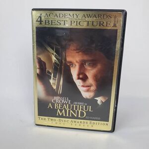 A Beautiful Mind (2001 Film) Thriller/Mystery [2-Disc, DVD]